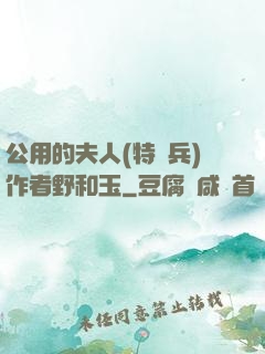 公用的夫人(特種兵)作者野和玉